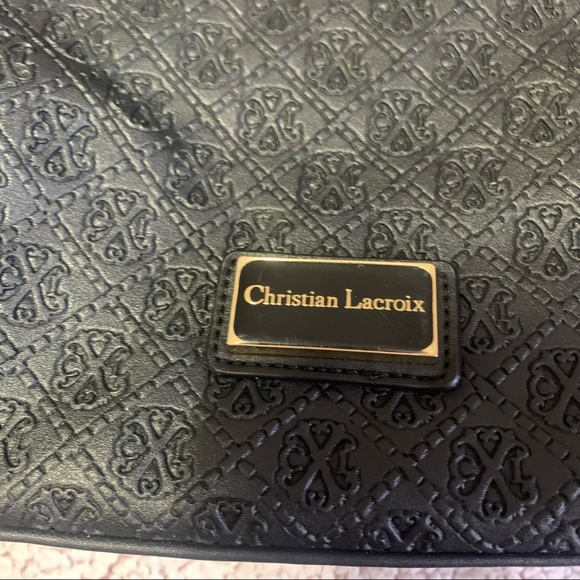 Christian Lacroix Black Pattern Purse Large - Picture 3 of 7